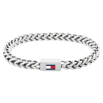 Ανδρικό βραχιόλι χειροπέδα Tommy Hilfiger 2790647 από ατσάλι σε ασημί χρώμα.